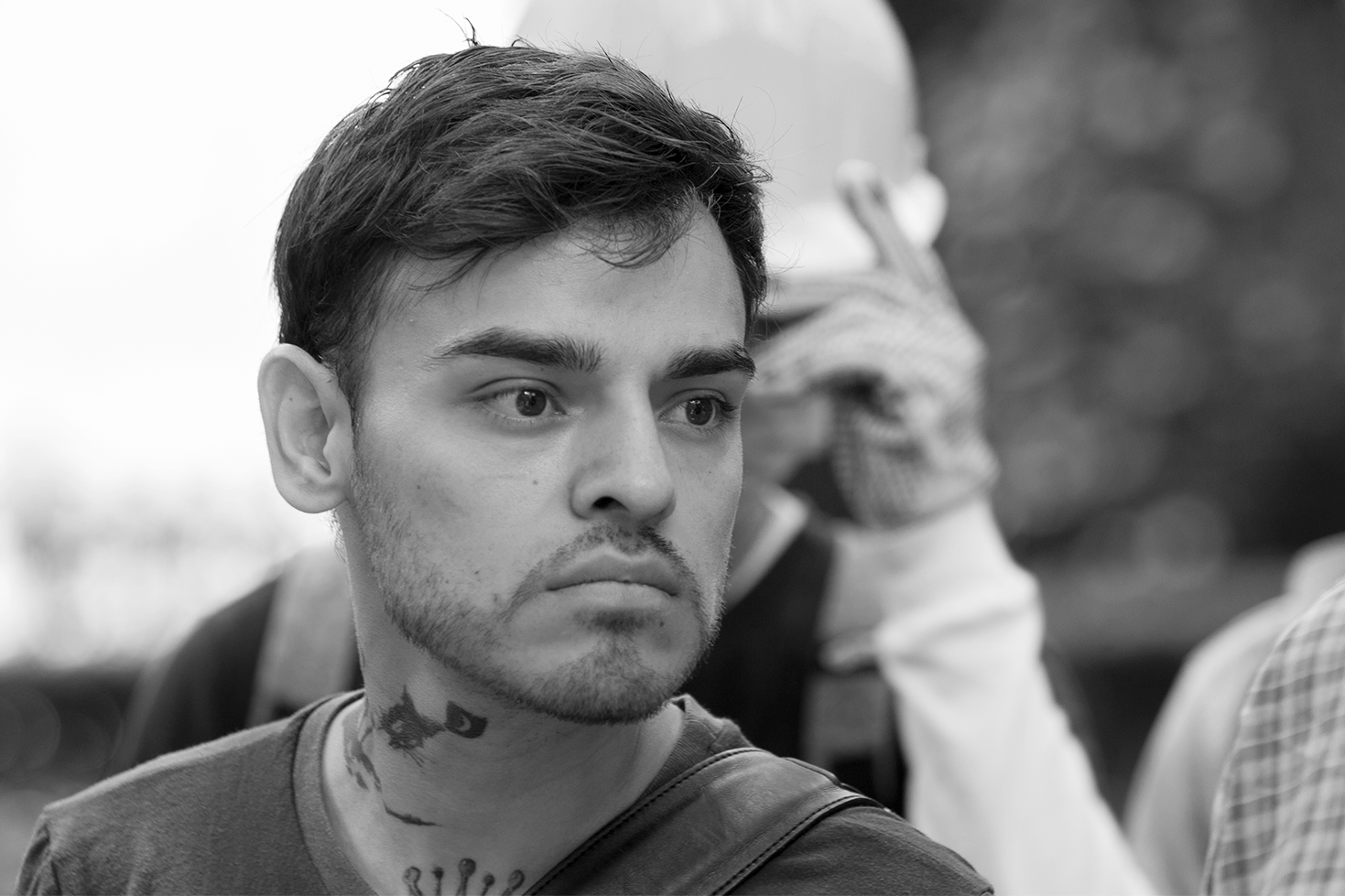 Earthquake, people's faces - Mexico