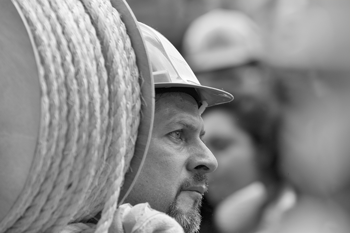 Earthquake, people's faces - Mexico